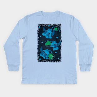 Space Dinosaurs Kids Long Sleeve T-Shirt